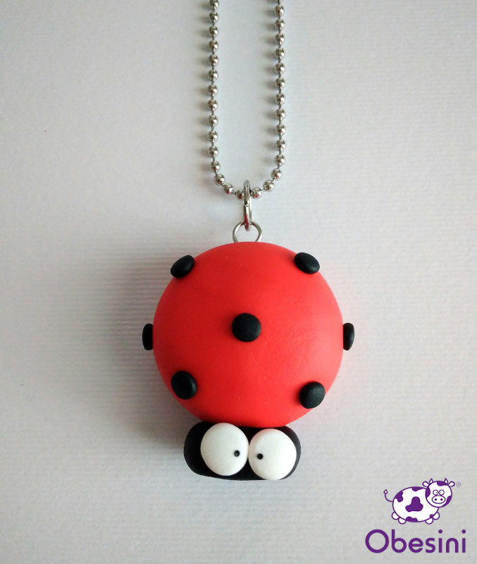 Collana Coccinella Obesini In Fimo