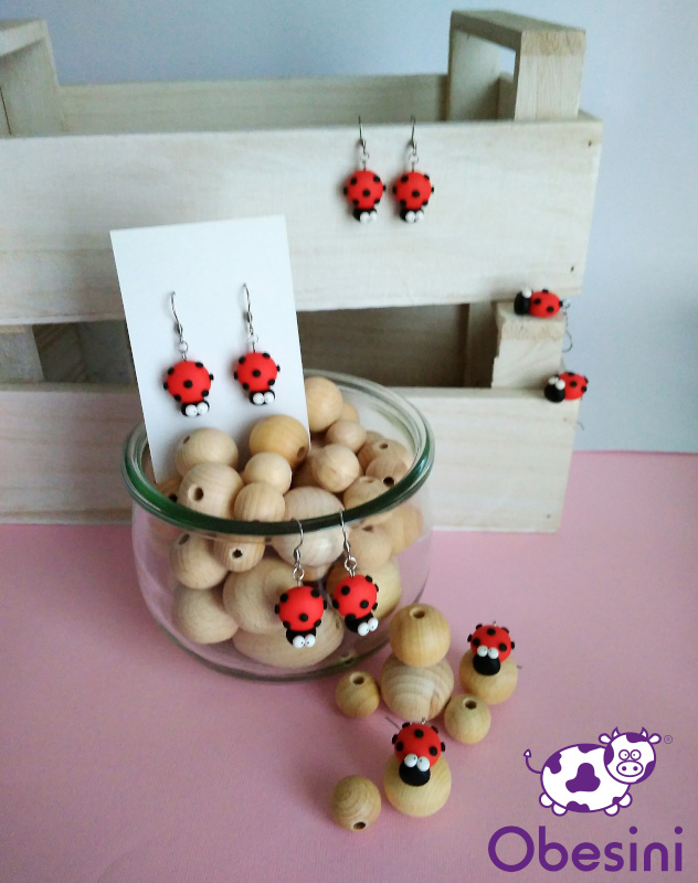 Orecchini Pendenti Acrilici A Forma Di Girasole E Coccinella - Gioielli Leggeri E Ipoallergenici, Regalo Per Amanti Della Natura E Giardinieri