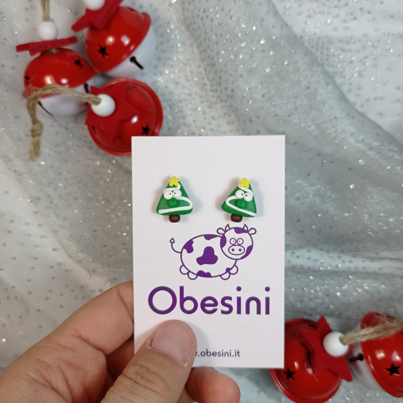 2 Paia Di Orecchini Di Natale Per Donne E Ragazze - A Forma Di Albero Di Natale - Gioielli Festivi In Materiale Antigraffio - Regalo Natalizio